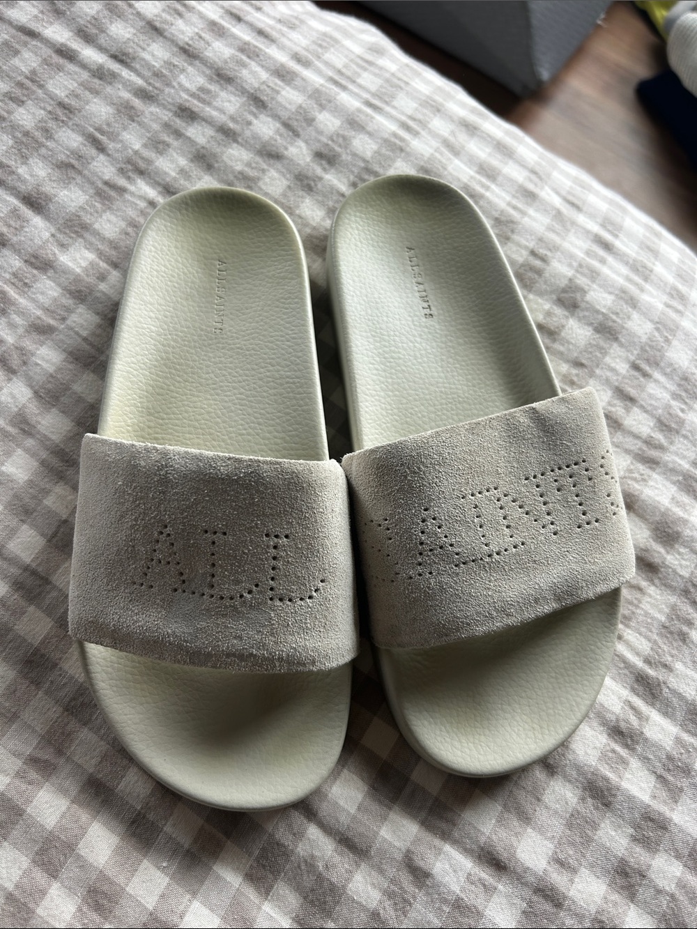 AllSaints slide sandals